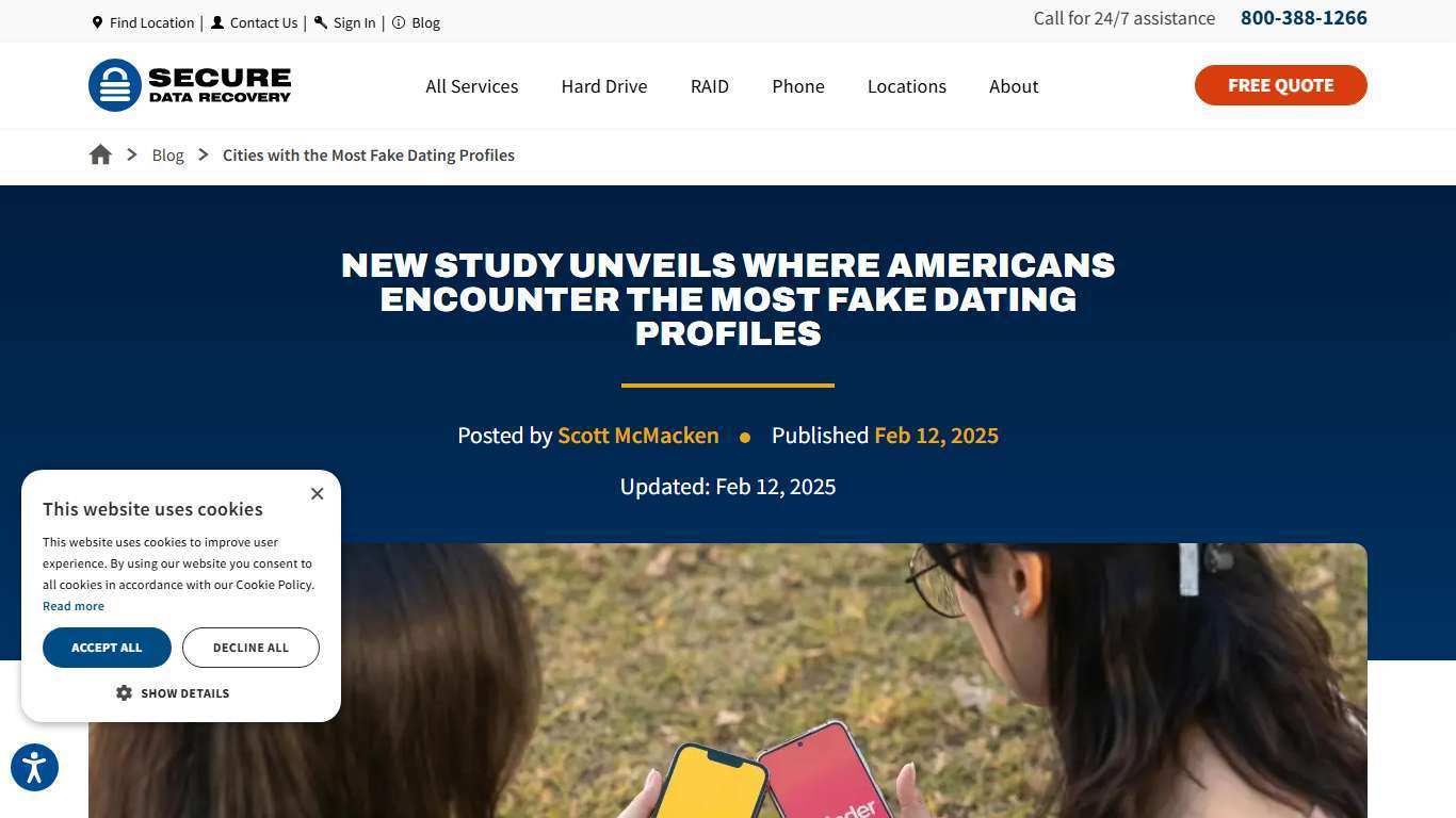 Cities with the Most Fake Dating Profiles